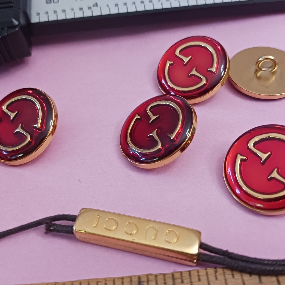 GUCCI BUTTON 20 mm Set Of 6 Made In ITALY